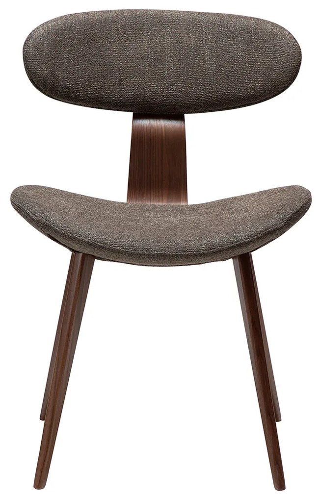 Dan-Form Buckle Eetkamerstoel Scandinavisch Design Bruin Walnoot