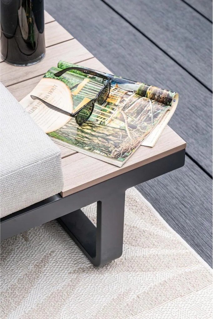 Garden Impressions Diego loungeset 5-delig - donker grijs - valley sand