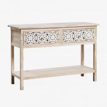 Consolereceiver 120x40 Cm In Mangohout Ardel Licht Mangohout - Sklum