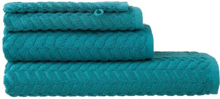 Handdoeken - Zware Kwaliteit - Zigzag Donkergroen (donkergroen)