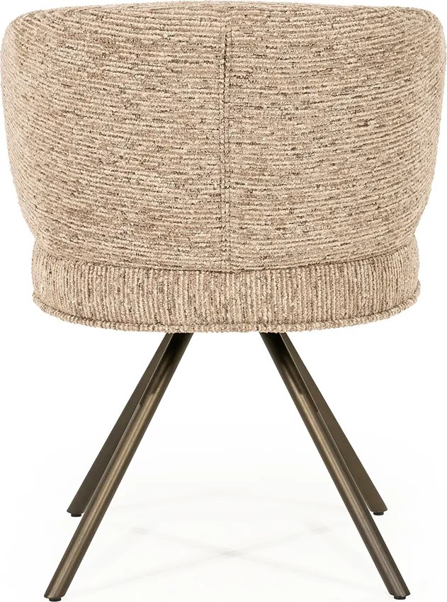 Eleonora Jayson Eetstoel Brons Frame Taupe