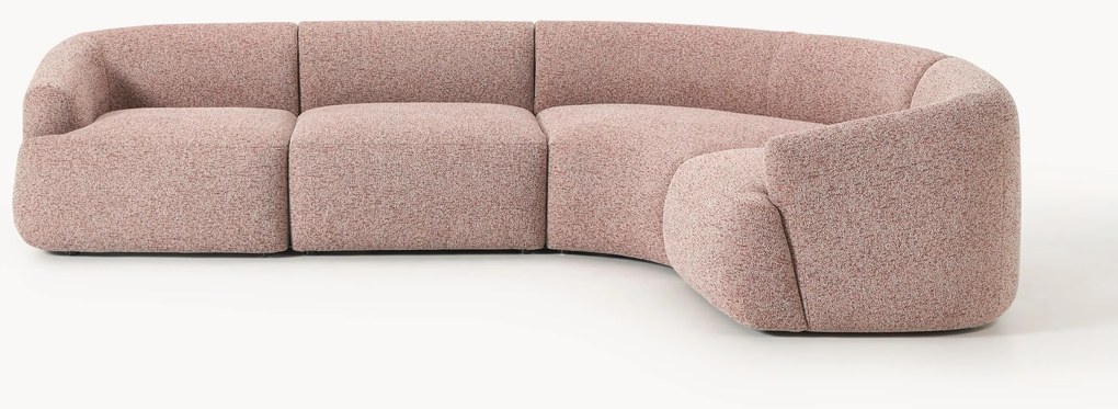 Modulaire bouclé hoekbank Sofia (4-zits)