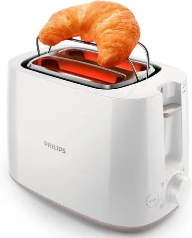 PHILIPS toaster HD2581/00 Daily Collection, 2 roostersleuven, 830 W, wit