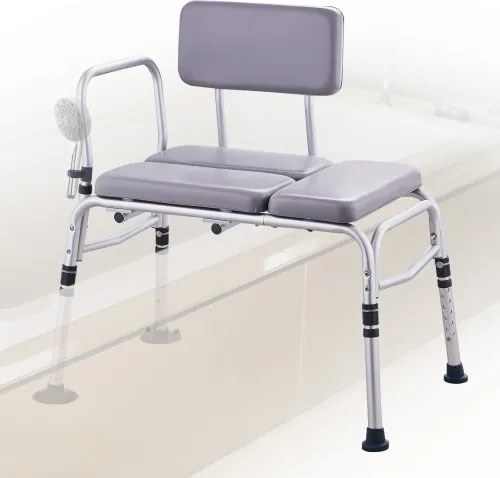 VEVOR Badkuip Transferbank, 500 lbs Douchestoelen voor Volwassenen, Lichtgewicht Douchebank voor Senioren en Gehandicapten met Gewatteerde Zitting, Antislip Badkuipstoelen