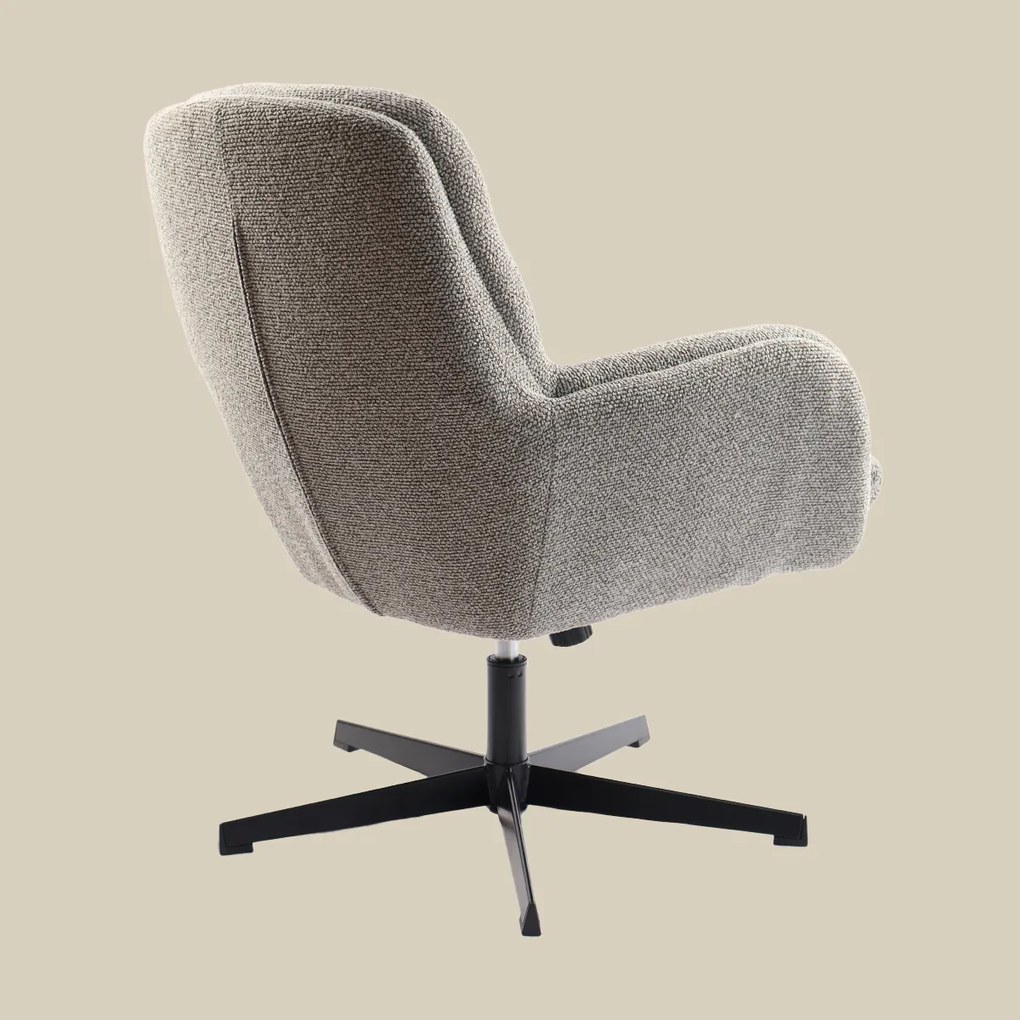 Kleine Fauteuil Draaibaar Grijsbruin