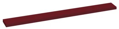 Royal plaza Intent wandplank met bevestiging 110x15x3.2cm robijn rood