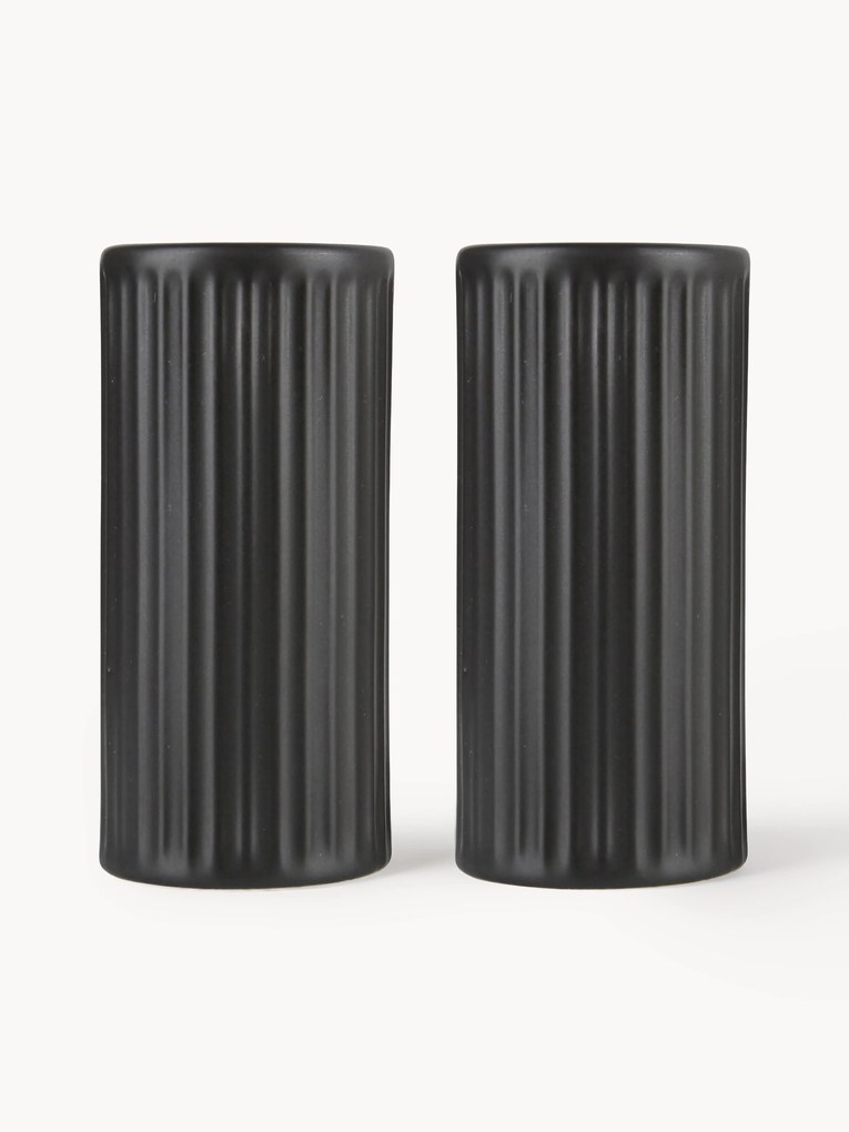 Zout- en peperstrooier Groove met groefstructuur, 2-delig