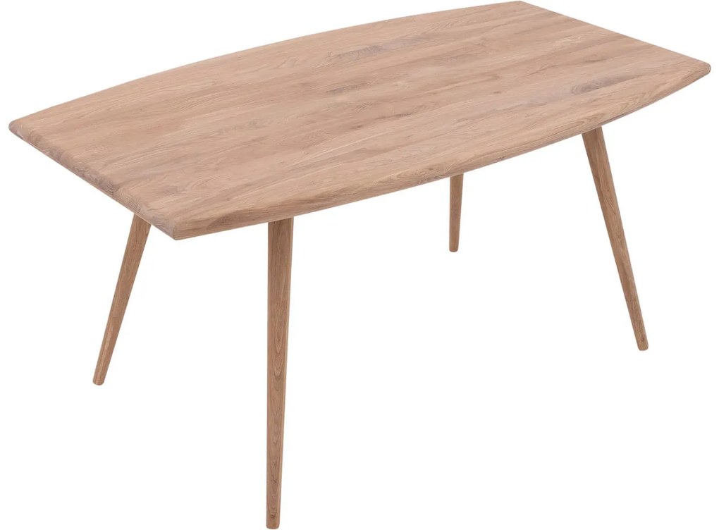 Goossens Eettafel Bjarte, Semi ovaal 180 x 90 cm