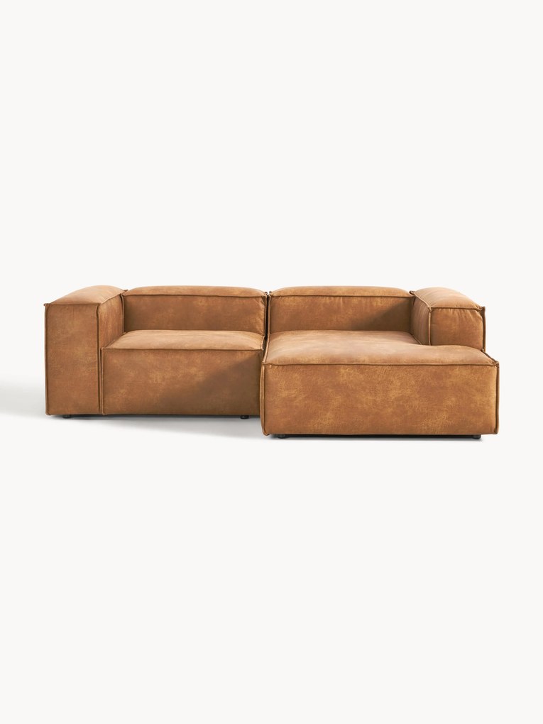Modulaire leren hoekbank Lennon (3-zits)