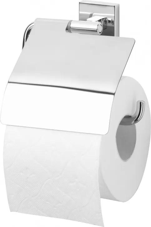 Melbourne toiletrolhouder met klep 13,2x4,2x13 cm, chroom