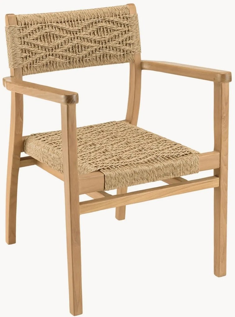 Tuin armstoelen Valeria van teakhout, 2 stuks