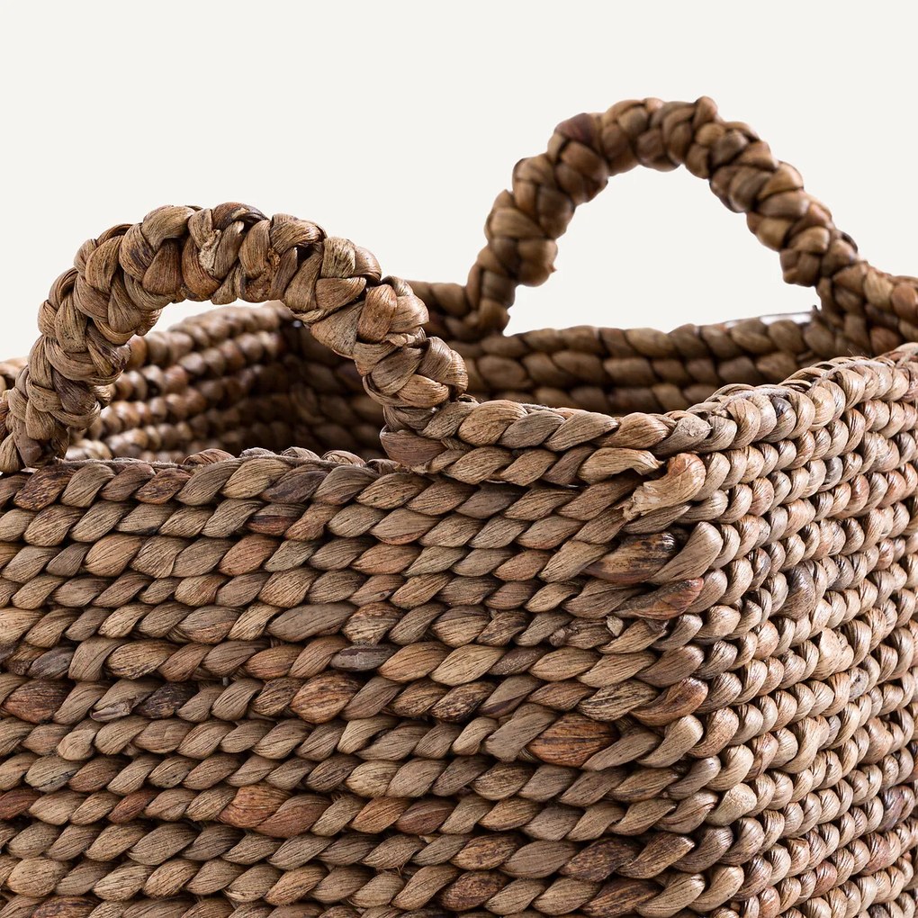 Gevlochten mand van waterhyacint, klein model, RAGA