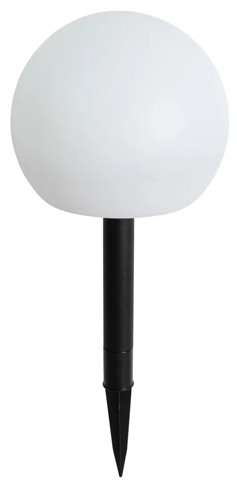 Buitenlamp wit 20 cm incl. LED IP44 solar RGBW - Ludger Modern IP44 Buitenverlichting rond