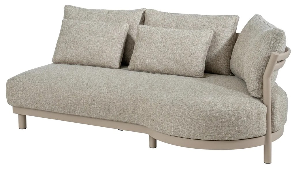 4 Seasons Outdoor Mykonos chaise loungebank SALE Loungebank beige weerbestendig
