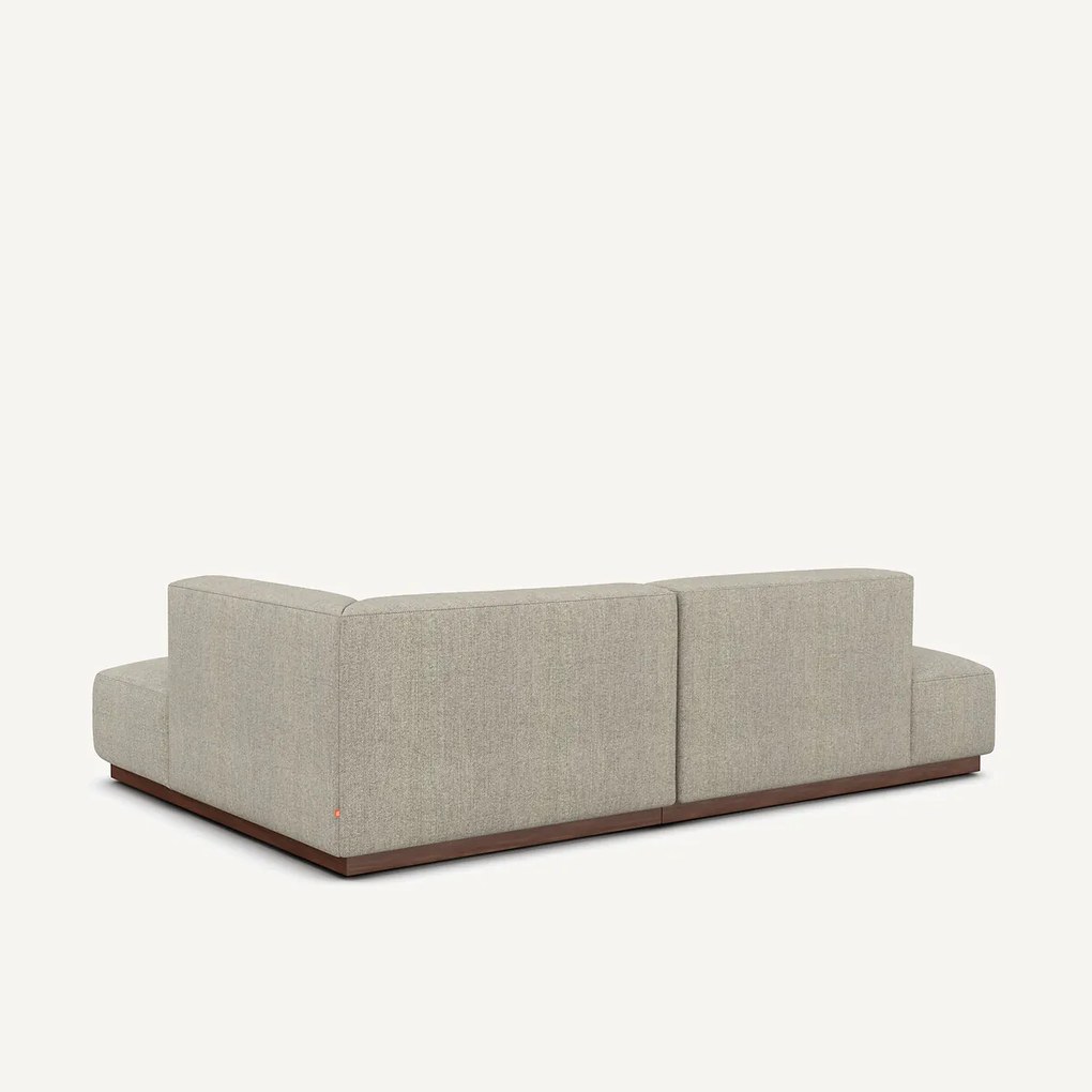 Rechte hoekbank in tweed, JACOPO