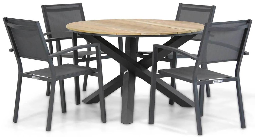 Lifestyle Amarilla/Fabriano 120 cm dining tuinset 5-delig