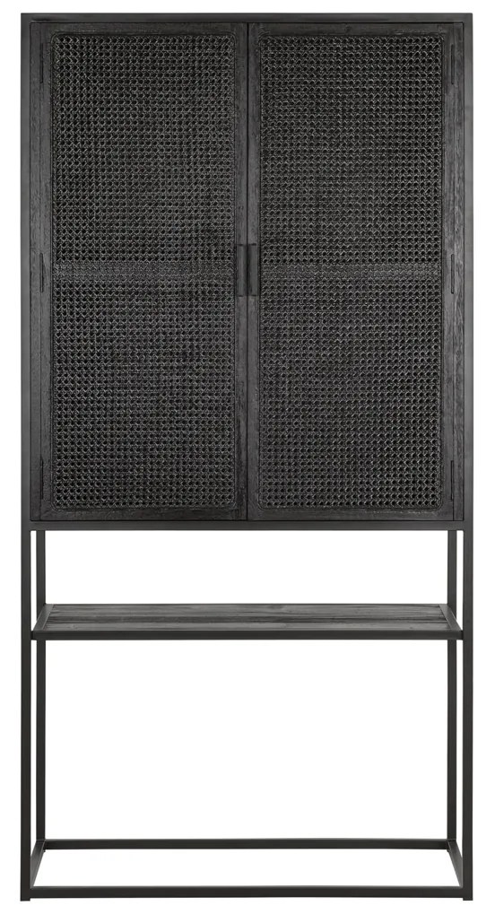 Must Living Spiderman Kast Op Hoge Poten Zwart - 88x40x175cm.