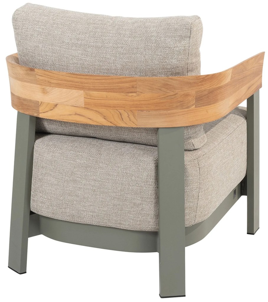 Tuinstoel Aluminium/teak Groen 4 Seasons Outdoor Varenna