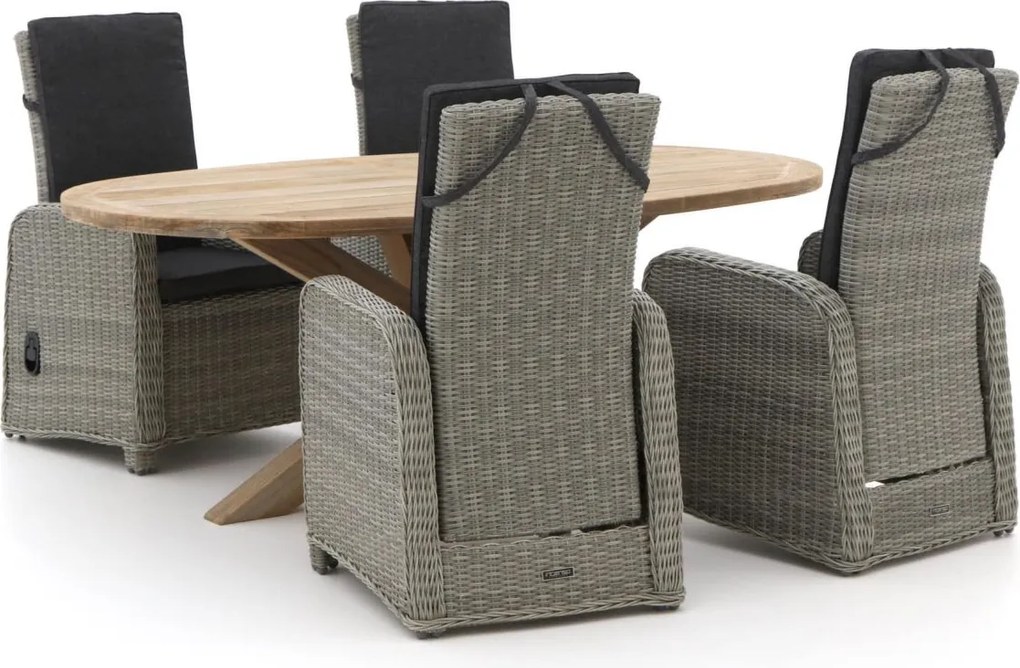 Diningset Intenso  | 4 personen | Tuinset wicker (vlechtwerk) | 5-delig | Kees Smit Tuinmeubelen