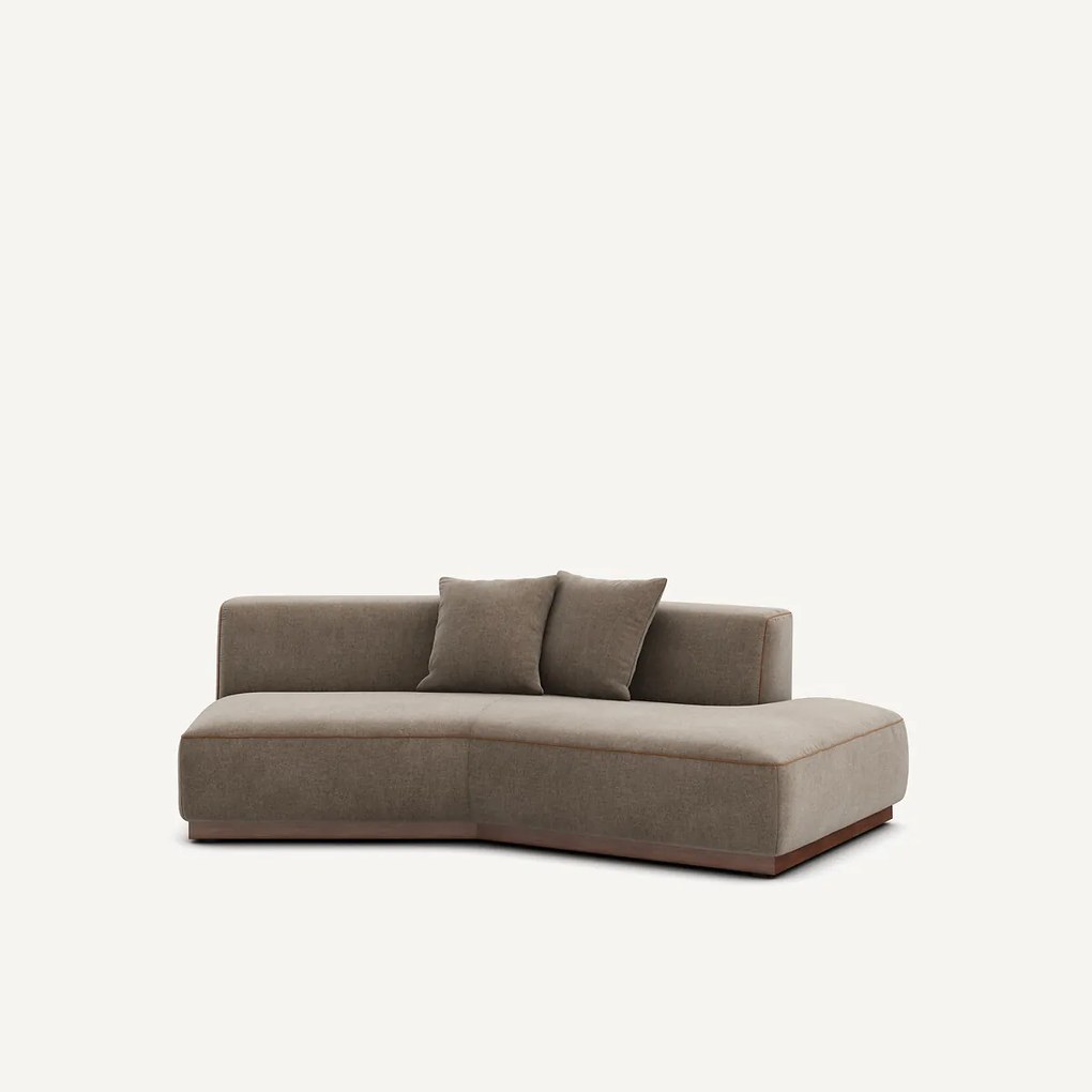 Rechte halve zetel in gemêleerde stof, JACOPO