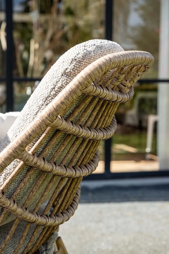 Castello loungestoel - Natural rotan - inclusief kussens OP=OP