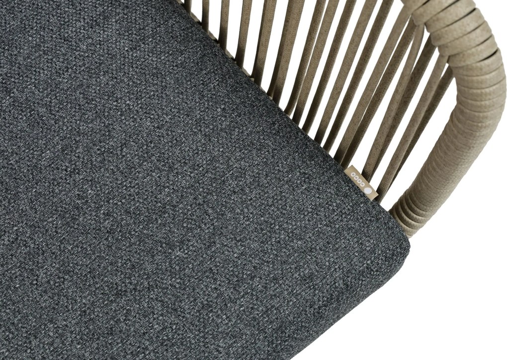 Tuinset 4 personen 180 cm Rope Grijs Coco Alto/Sienta