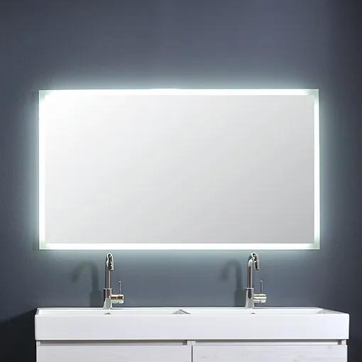 Spiegel SP7 120 x 80 cm met rondom indirecte LED verlichting, gematteerde rand en sensorschakelaar