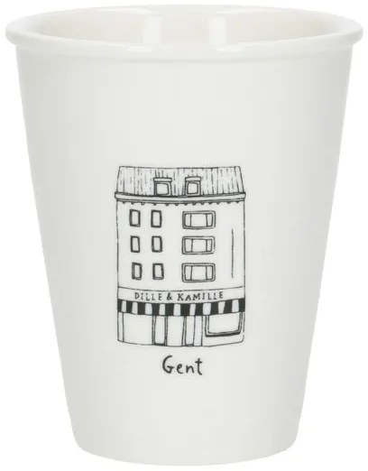 Gevel mok, Gent, porselein, 200 ml