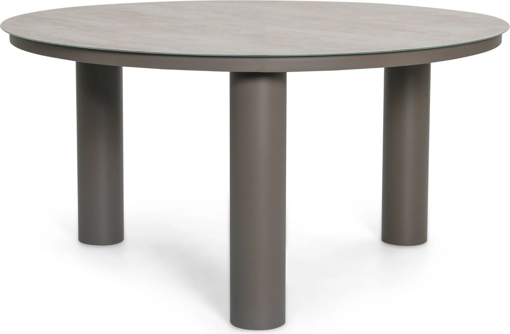 Tuinset Ronde Tuintafel 6 personen 150 cm Rope Taupe Coco Viento/Arancia
