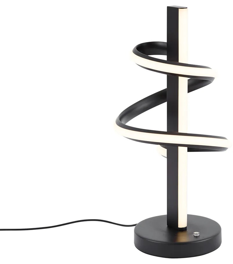 Design tafellamp zwart incl. LED dimbaar met 3-way switch - Rolla