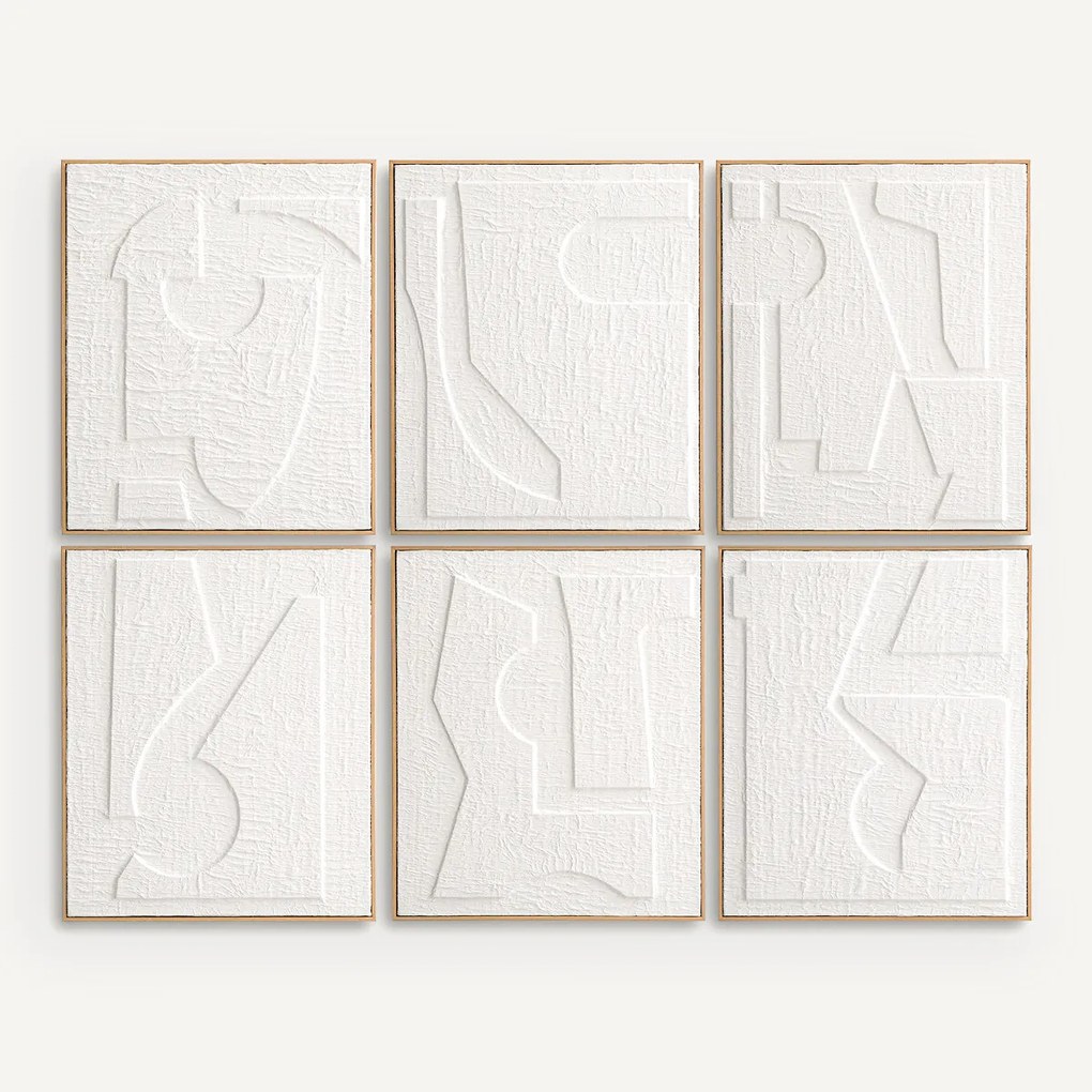 Set van 6 kaders in reliëfpapier, Hekatos