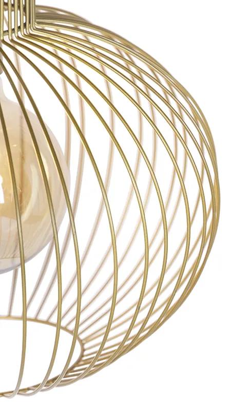Design hanglamp goud - Wire Bake Design E27 Binnenverlichting Lamp
