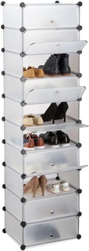 Schoenenrek 10 Etages - Doorzichtig - grote schoenenkast - klikverbinding - ruimtebesparend