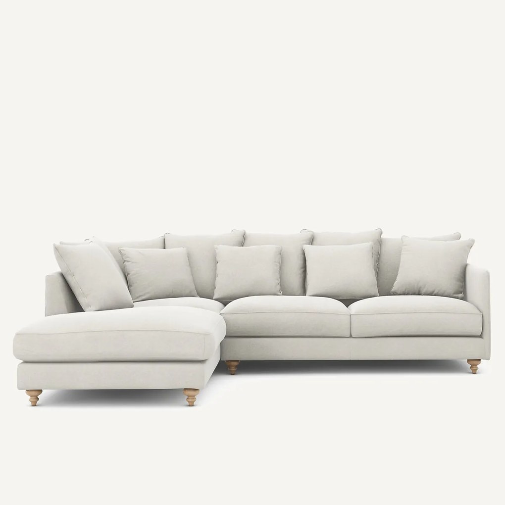 Linnen fluwelen hoekslaapbank, LAZARE