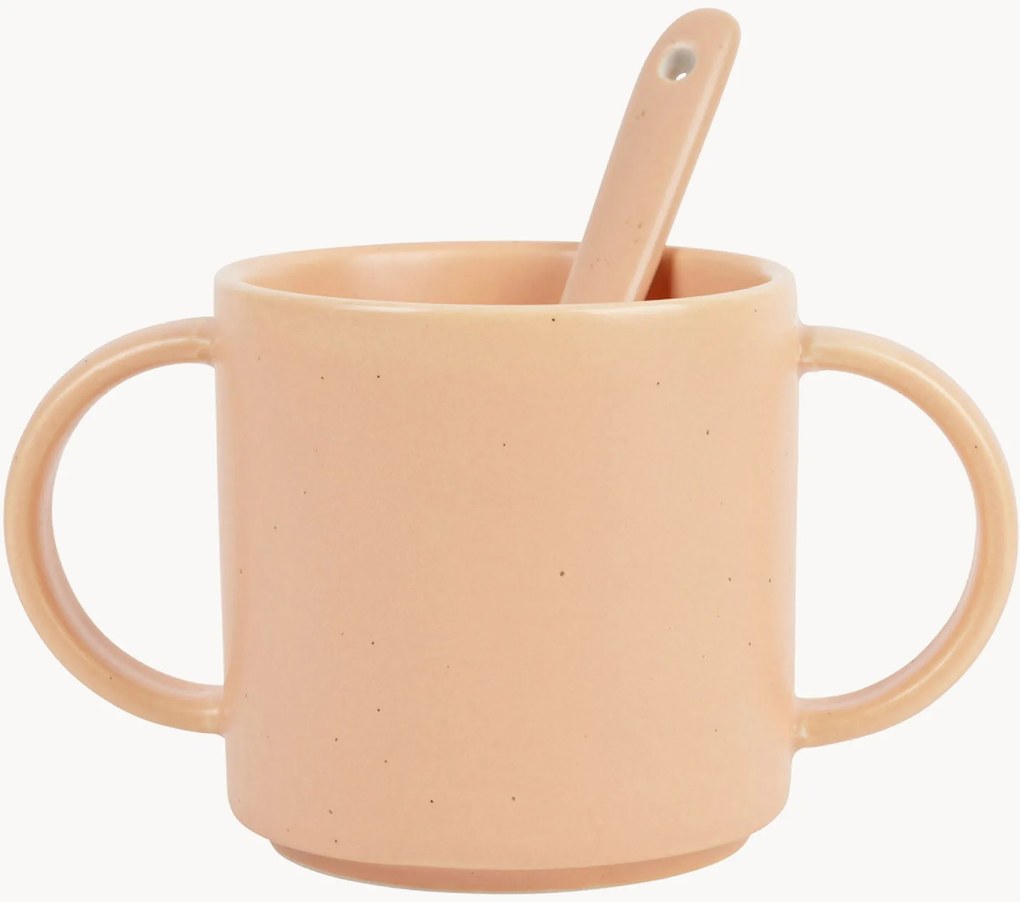Kindermokken Reverie met lepel van keramiek, 4-delig