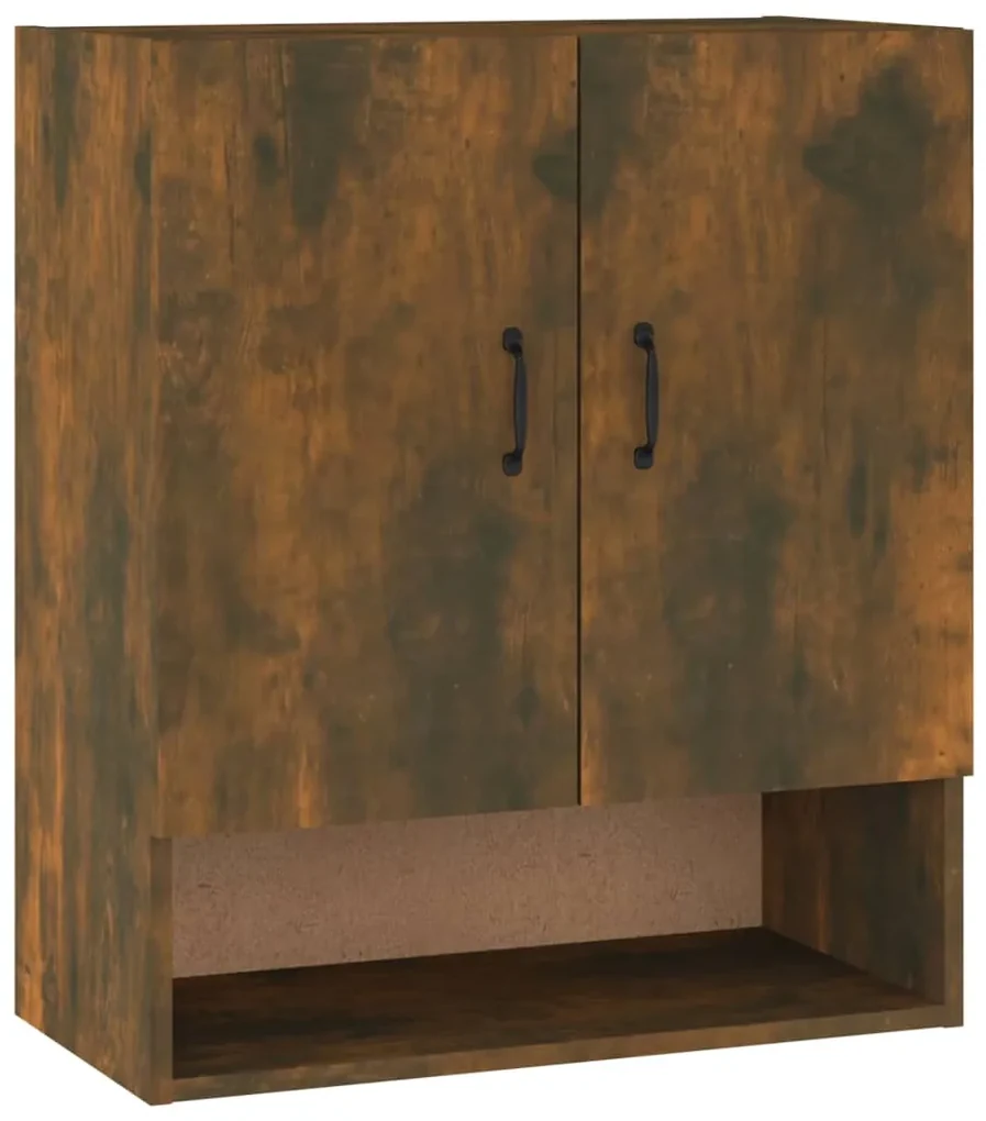 vidaXL Wandkast 60x31x70 cm bewerkt hout gerookt eikenkleurig
