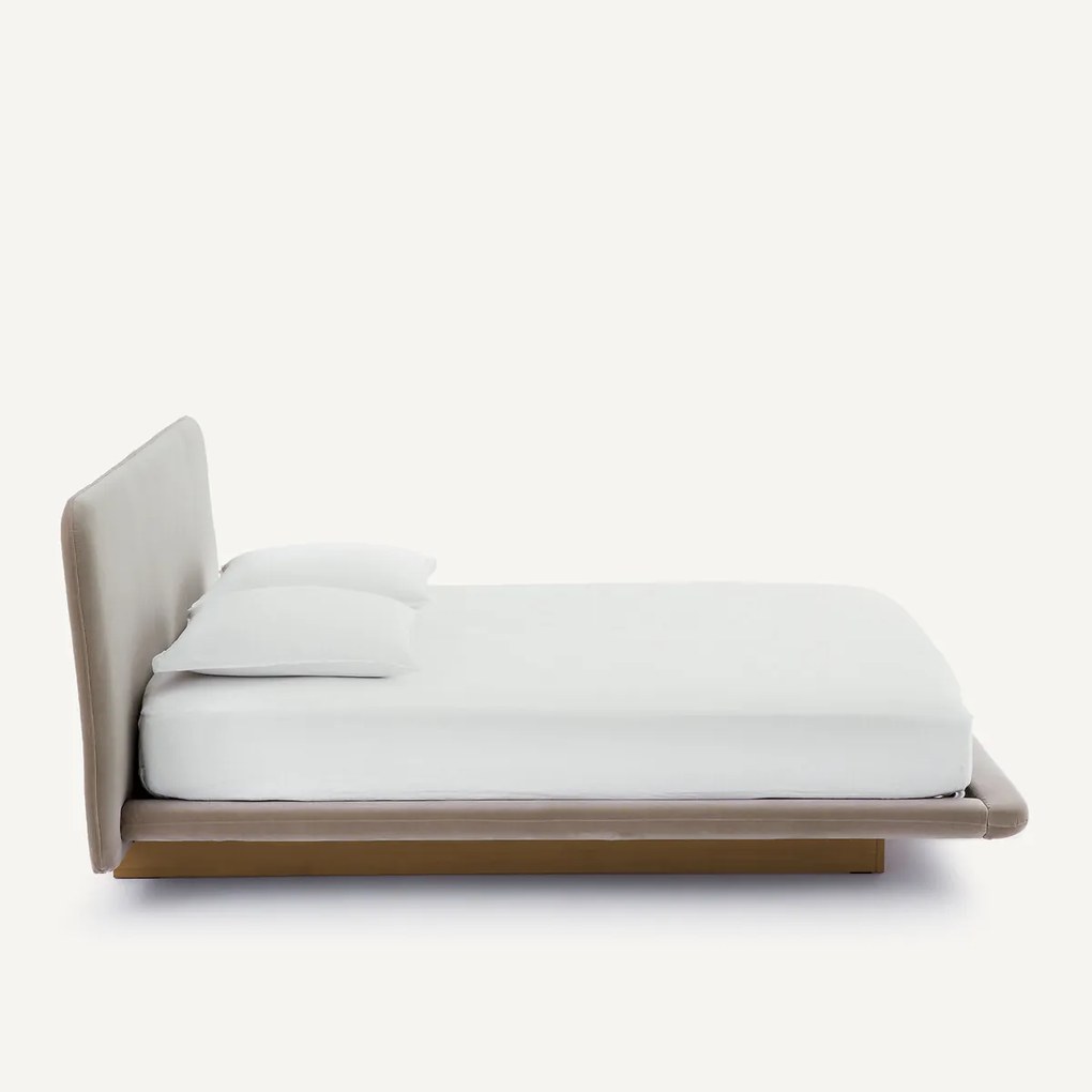 2-zits platform bed, essen en fluweel, SLICE