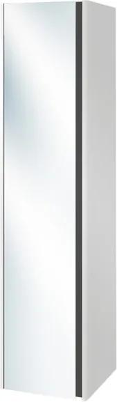 Villeroy en Boch Vivia hoge kast met 1 dubbelzijdige spiegeldeur 165x40x40cm links glans wit B05000DH