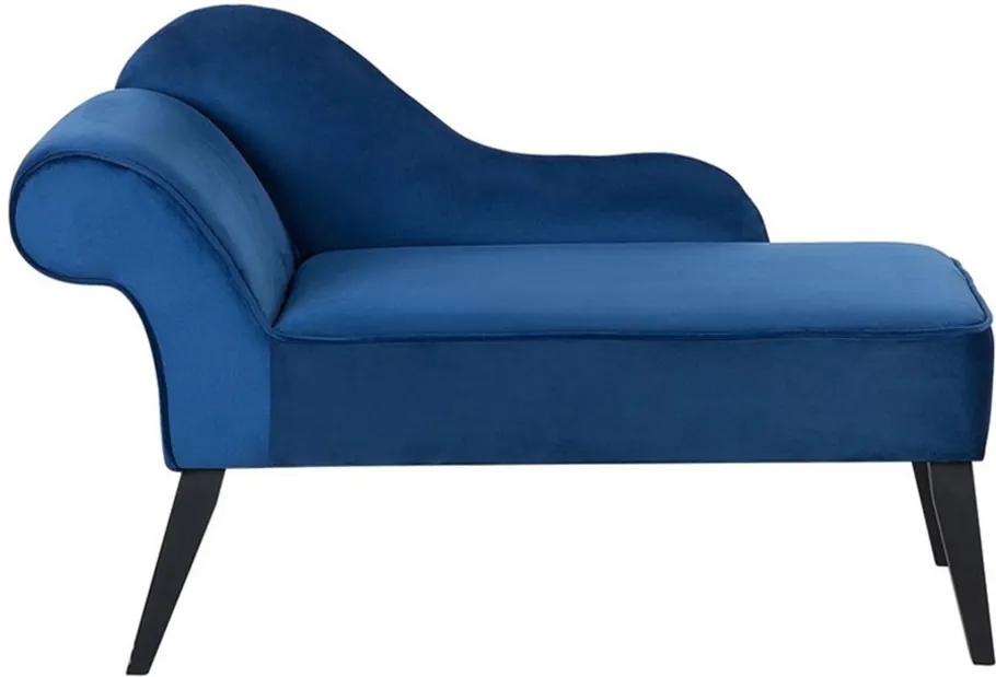 Chaise longue blauw linkszijdig BIARRITZ