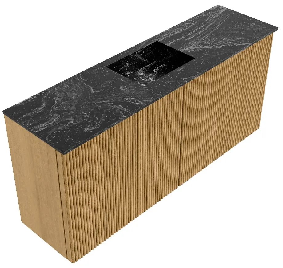 Mondiaz Joya DLux 90cm toiletmeubel oak met wastafel faye midden zonder kraangat lava