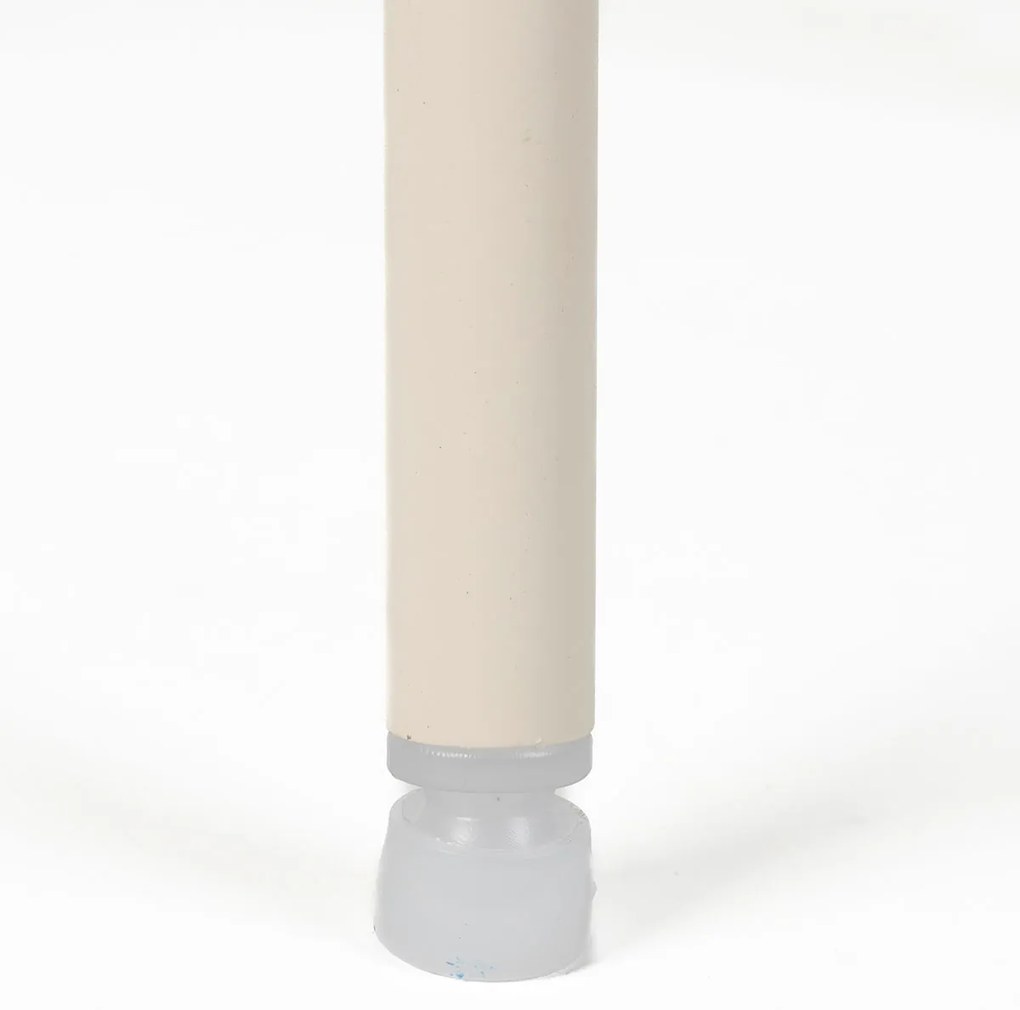 Moderne Kuipstoel Beige Zachte Stof