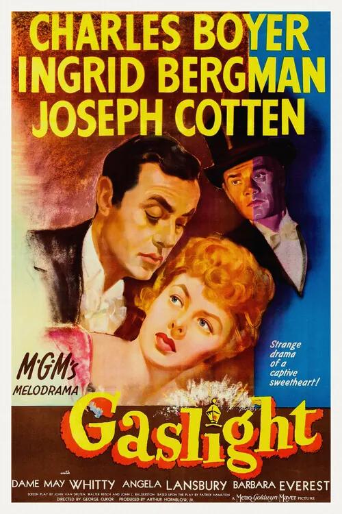 Kunstreproductie Gaslight, Ft. Angela Lansbury (Vintage Cinema / Retro Movie Theatre Poster / Iconic Film Advert), (26.7 x 40 cm)