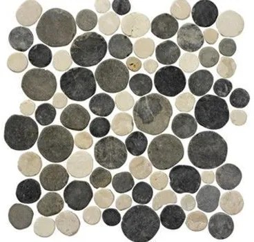 Terre d'Azur Coins mix Biancone - Silva Grey mozaïek 30x30