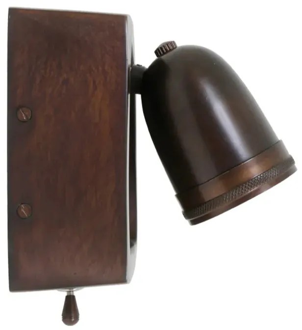 Muurlamp Otis Antiek Donker Messing