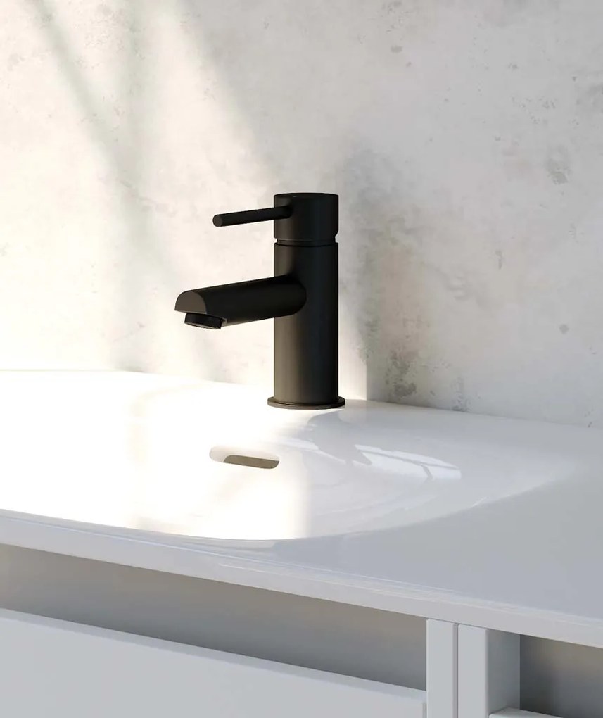 Brauer Black Edition ColdStart wastafelkraan energy-saving model A zwart mat