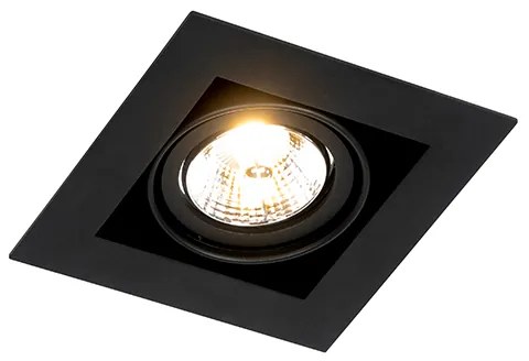 Set van 6 Moderne inbouwspot zwart verstelbaar - Oneon 70