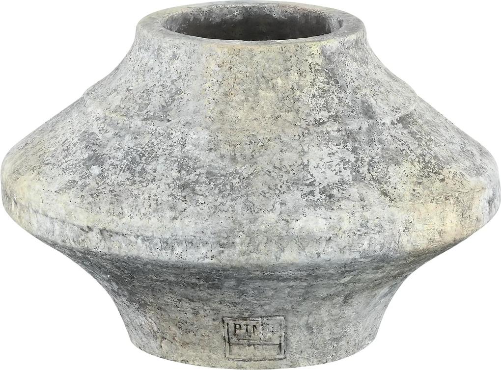 PTMD Collection | Bloempot Ritter lengte 30 cm x breedte 30 cm x hoogte 19 cm grijs bloempotten cement vazen & bloempotten | NADUVI outlet