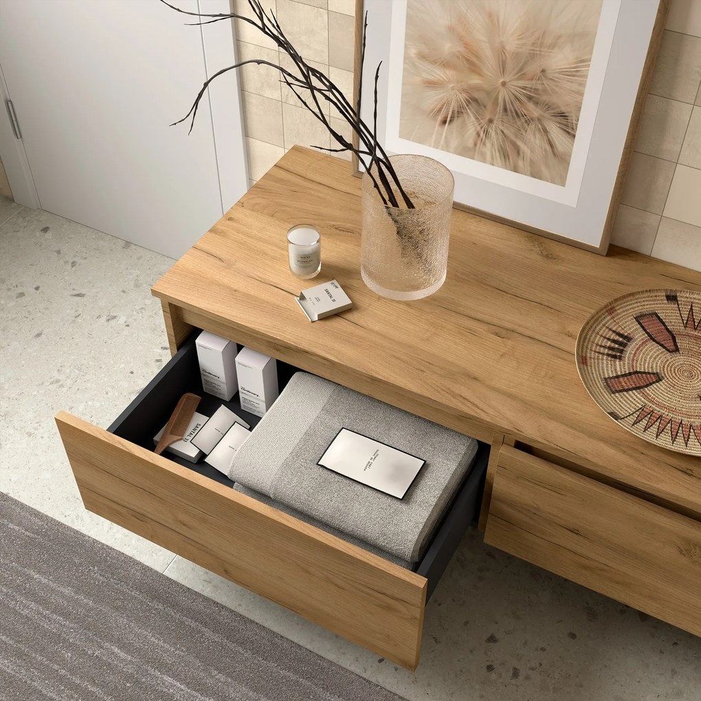 Muebles Hoyo badmeubel 100cm warm eiken