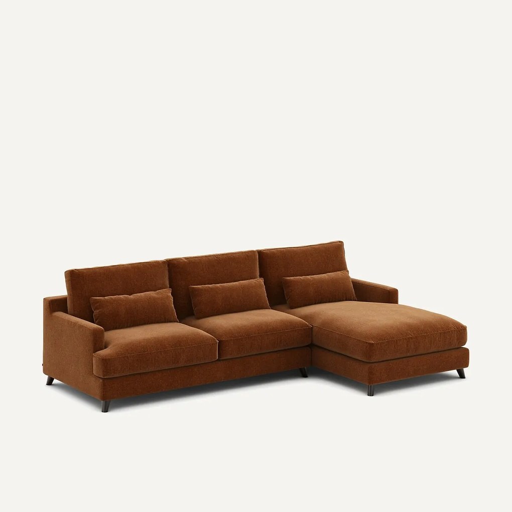 Chenille fluwelen hoekbank, Alwine