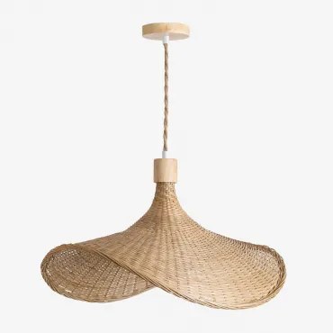 Chaifer Hanglamp Van Bamboe Natuurlijk & 55 X 45 Cm & A - Sklum